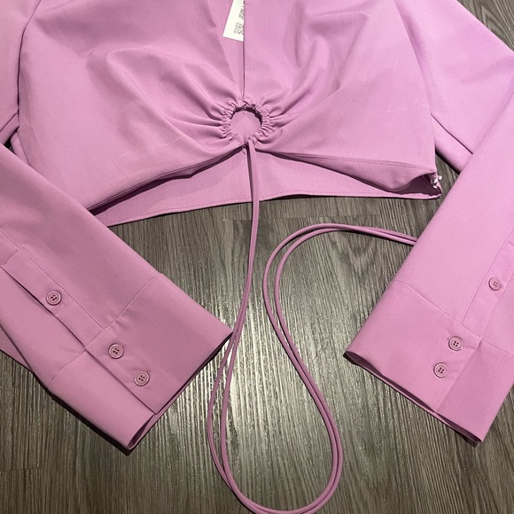 Light purple/ pink Zara cropped top - Picture 5 of 7